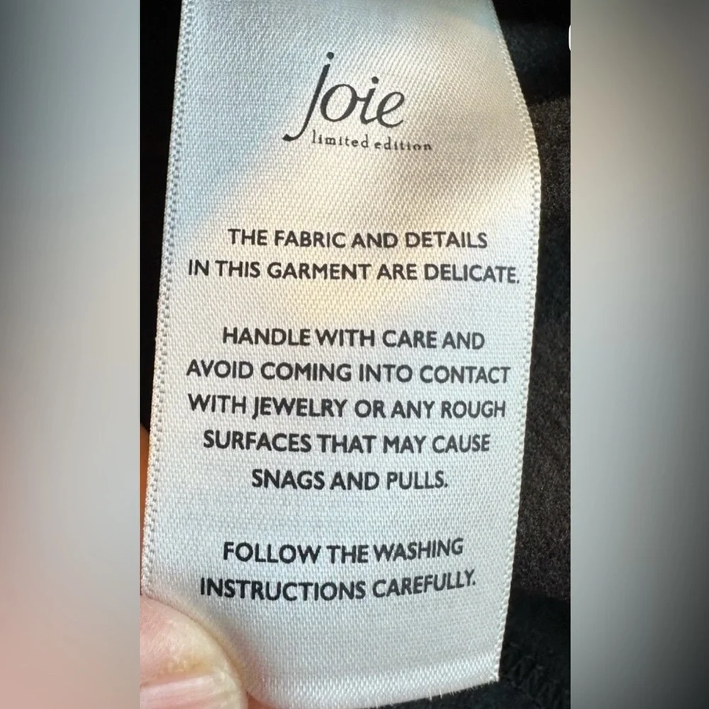 Joie Limited Edition Faux Leather Pants Black Size 12 NWT